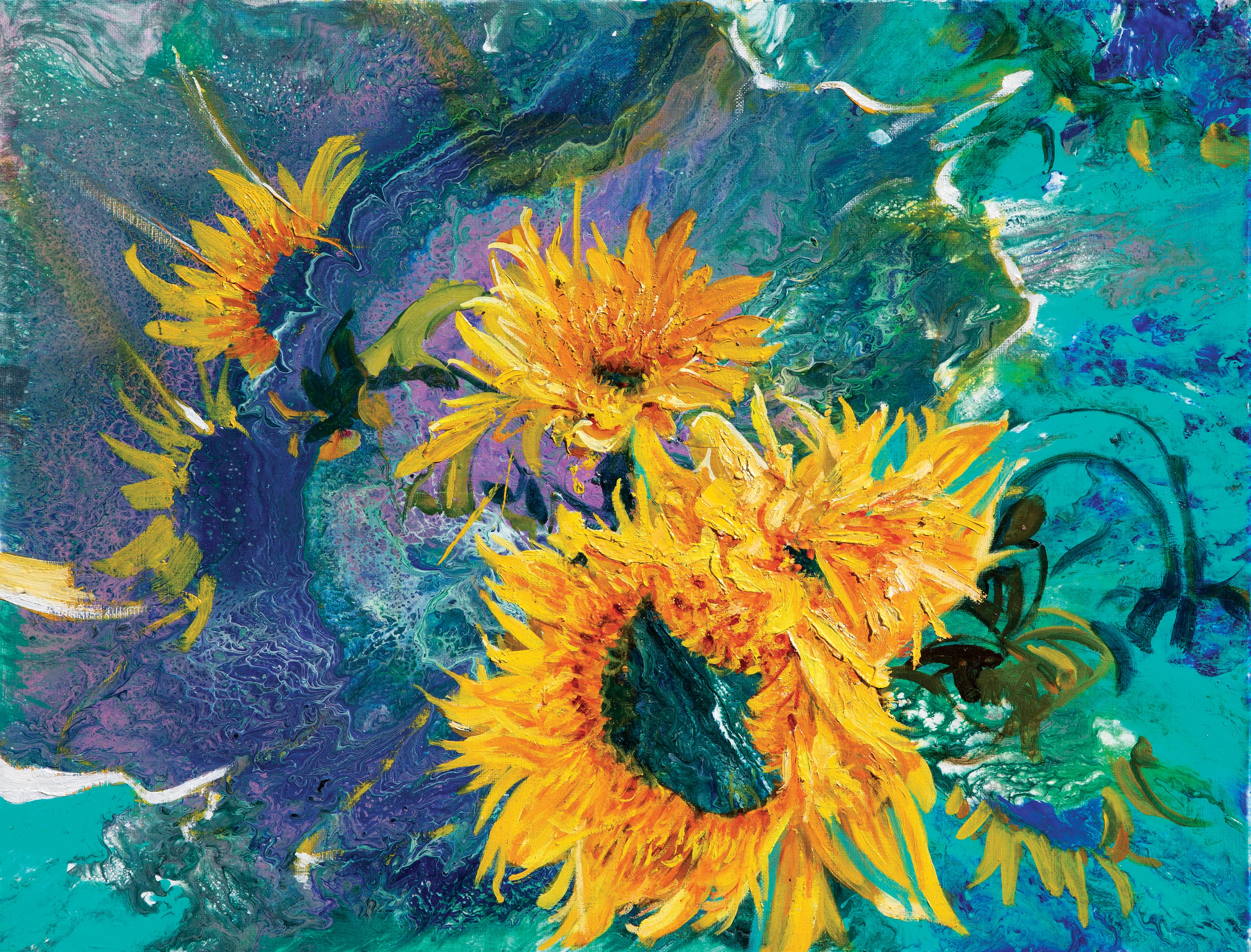 청파의 해바라기 (Golden Echoes in Blue), 2024